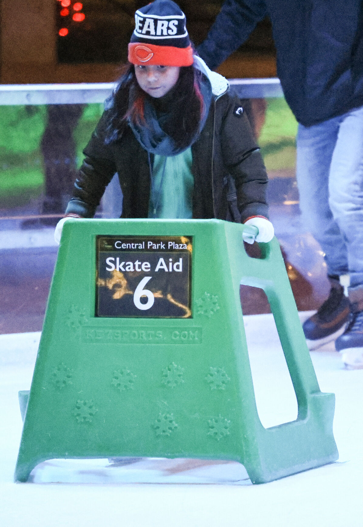 Skating at the Central Park Plaza Ice Rink